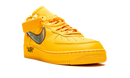 Nike Air force 1 Low Off White University Gold Metallic Silver