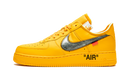 Nike Air force 1 Low Off White University Gold Metallic Silver